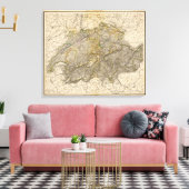 Die Schweiz Leinwanddruck (Insitu (Wohnzimmer))