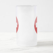die Schweiz Mattglas Bierglas (Mittel)