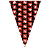 Die Schweiz-Party-Flaggen-Fahne Wimpelkette (Dritte Fahne)