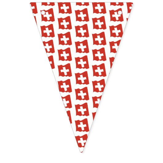 Die Schweiz-Party-Flaggen-Fahne Wimpelkette (Zweite Fahne)