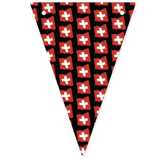Die Schweiz-Party-Flaggen-Fahne Wimpelkette (Erste Fahne)