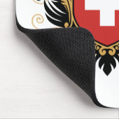 Die Schweiz [personifizieren Sie] Mousepad (Ecke)