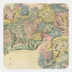 Die Schweiz Quadratischer Aufkleber