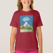 Die Schweiz-Reise-Plakat T-Shirt (Vorderseite)