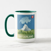 Die Schweiz-Reise-Plakat Tasse (Links)