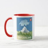 Die Schweiz-Reise-Plakat Tasse (Links)