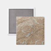 Die Schweiz, Schweiz Atlas Karte Magnet (Vorderseite/Rückseite)