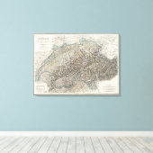 Die Schweiz - Schweiz Leinwanddruck (Insitu (Holzboden))