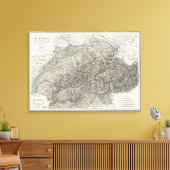 Die Schweiz - Schweiz Leinwanddruck (Insitu (Wohnzimmer))