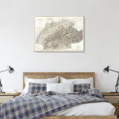 Die Schweiz - Schweiz Leinwanddruck (Insitu (Schlafzimmer))