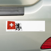 Die Schweiz u. Appenzell-Ausserrhoden wellenartig Autoaufkleber (Auf Auto)