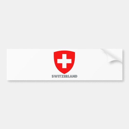 Die Schweiz-Wappen Autoaufkleber (Vorne)