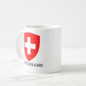 Die Schweiz-Wappen Kaffeetasse (Vorderseite Links)