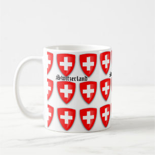 Die Schweiz-Wappen Schweizer Text-Andenken Kaffeetasse
