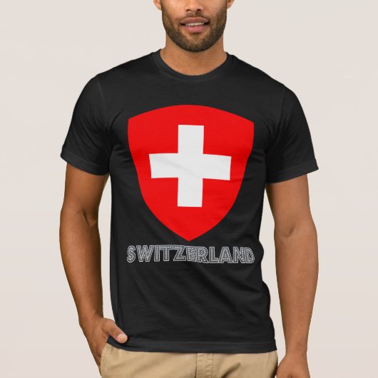 Die Schweiz-Wappen T-Shirt (Vorderseite)