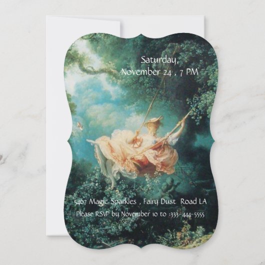 DIE SCHWEIZENPARTEI, 16 GEBURTSTAGE EINLADUNG (Rückseite)