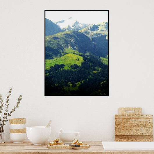 Die Schweizer Alpen Poster (Küche)
