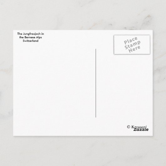 Die Schweizer Alpen Postkarte (Rückseite)