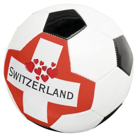 Die Schweizer Nationalflagge SOCCER BALL (Dreiviertel)
