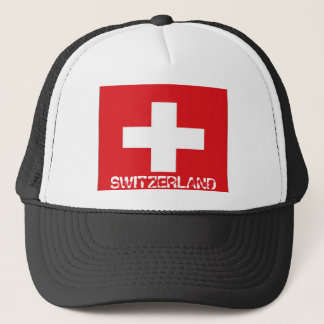 Die Schweizerschweiz-Flaggenfernlastfahrerhut Truckerkappe