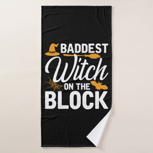 Die schwerste Hexe auf dem Block Badehandtuch (Badehandtuch)