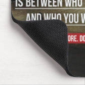 Die schwerste Schlacht - Motivierend Training Mousepad (Ecke)