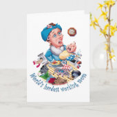 Die schwerste Tageskarte der arbeitenden Mutter Karte (Gelbe Blume)