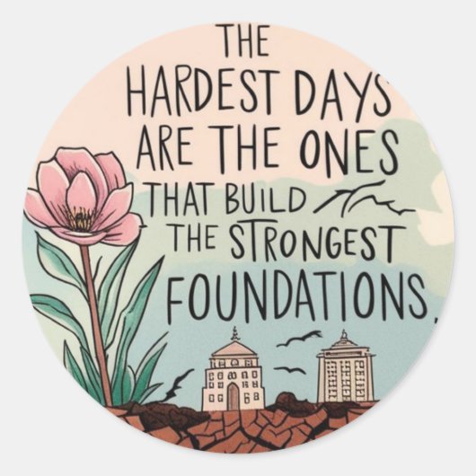 Die schwersten Kämpfe Runder Aufkleber (Vorderseite)