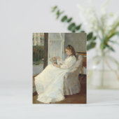 Die Schwester des Künstlers an einem Fenster | Ber Postkarte (Stehend Vorderseite)