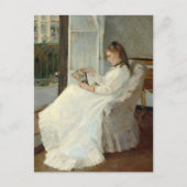 Die Schwester des Künstlers an einem Fenster | Ber Postkarte (Vorderseite)