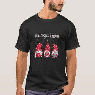 Die Schwester-Gnom-Passende-Familien-Weihnachten-X T-Shirt