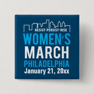 Die Schwester-März Philadelphia Januar der Frauen Button