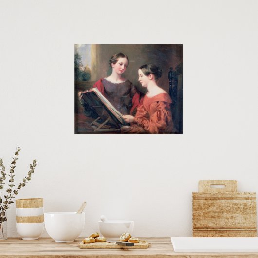 Die Schwestern, 1839 Poster (Küche)