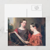 Die Schwestern, 1839 Postkarte (Vorne/Hinten)