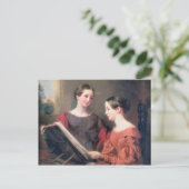 Die Schwestern, 1839 Postkarte (Stehend Vorderseite)