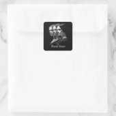 Die Schwestern Brontë Quadratischer Aufkleber (Tasche)