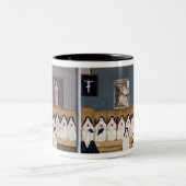 Die Schwestern der Abtei Zweifarbige Tasse (Mittel)