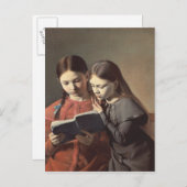 Die Schwestern des Künstlers Signe und Henriette Postkarte (Vorne/Hinten)