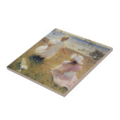 Die Schwestern, durch Frank W. Benson Fliese (Seite)