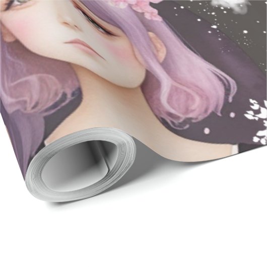 Die Schwestern Lavendel & Sakura Geschenkpapier (Rolleneckpunkt)