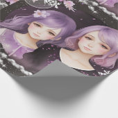 Die Schwestern Lavendel & Sakura Geschenkpapier (Ecke)