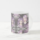 Die Schwestern Lavendel & Sakura Mattglastasse (VorderseiteRechts)