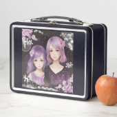 Die Schwestern Lavendel & Sakura Metall Brotdose (Beispiel)