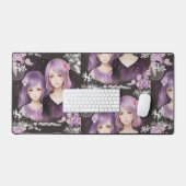 Die Schwestern Lavendel & Sakura Schreibtischunterlage (Tastatur & Maus)