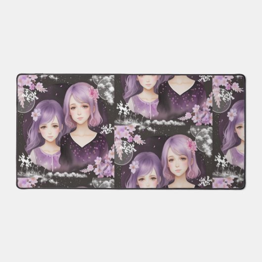 Die Schwestern Lavendel & Sakura Schreibtischunterlage (Vorderseite)