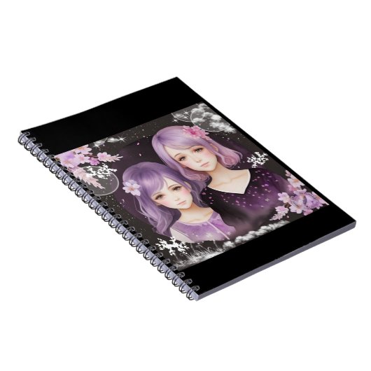 Die Schwestern Lavendel und Sakura Notizblock (Rechte Seite)