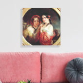 Die Schwestern Leinwanddruck (Insitu (Wohnzimmer))