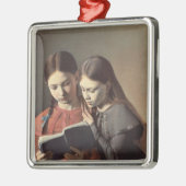 Die Schwestern Signe und Henriette des Künstlers Silbernes Ornament (Links)