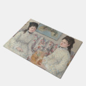 Die Schwestern (von Berthe Morisot) Fußmatte (Schrägansicht)