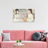 Die Schwestern (von Berthe Morisot) Leinwanddruck (Insitu (Wohnzimmer))